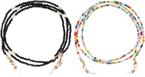 Glasses Chain for Women Sunglasses Eyeglass Strap for Girls 2 Pcs Stylish Eye Glasses Holders around Neck in Saudi Arabia