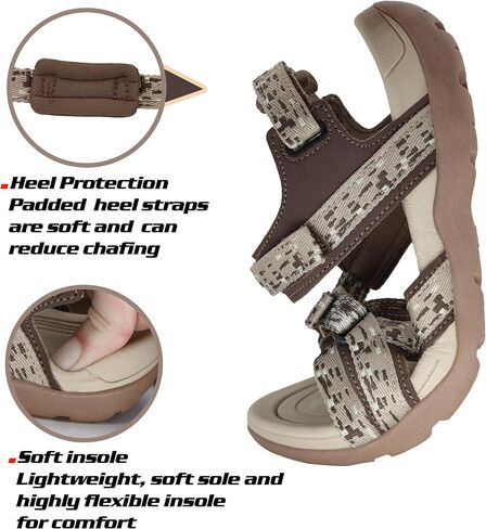 GRITION Women Hiking Sandals Girls, Outdoor Sport Water Shoes, Summer Flat Cross-Tied Sandals Open Toe Adjustable Walking Shoes in Saudi Arabia