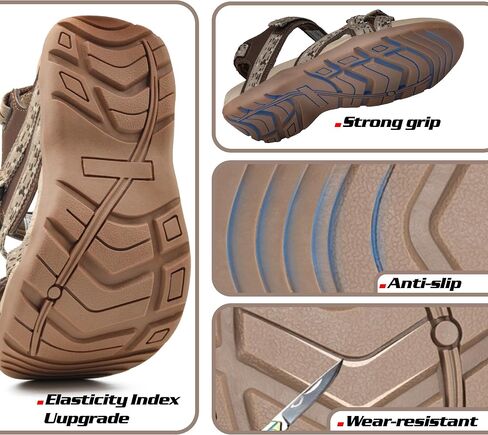 GRITION Women Hiking Sandals Girls, Outdoor Sport Water Shoes, Summer Flat Cross-Tied Sandals Open Toe Adjustable Walking Shoes in Saudi Arabia