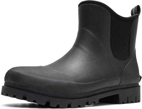 Furuian Men's Rain Boots Wide Calf Waterproof Rubber Boots Wide Width Non Slip Work Boots Ankle/Short Chelsea Rain Boots Hunting Boots Mud Boots for Fishing, Agriculture, Outdoor in Kuwait