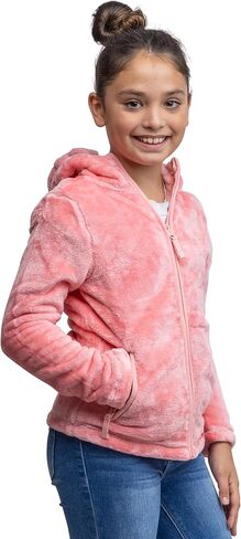 Lands' End Girls Softest Fleece Full Zip Hoodie Sweatshirt (XS-L) in Kuwait