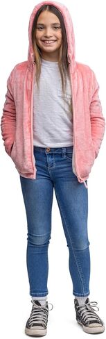 Lands' End Girls Softest Fleece Full Zip Hoodie Sweatshirt (XS-L) in Kuwait