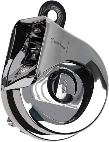 Basuri Wind Hyper Chrome Trumpet Horn (12V, 410/510 Hz, 105-118 dB) Set of 2 in Saudi Arabia