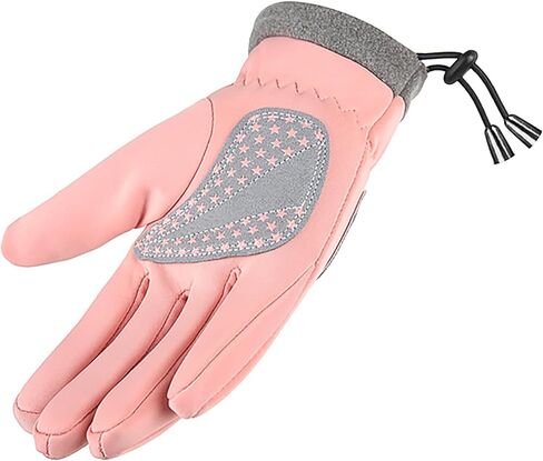 JIAHG Kids Winter Ski Snow Gloves Full-Finger Fleece Lined Waterproof Gloves for Boys Girls Outdoor Cycling Skiing Mittens in Kuwait