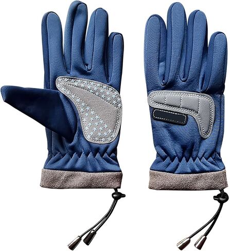 JIAHG Kids Winter Ski Snow Gloves Full-Finger Fleece Lined Waterproof Gloves for Boys Girls Outdoor Cycling Skiing Mittens in Kuwait