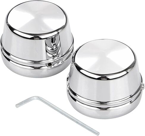 Chrome Front Axle Nut Covers for Harley Dyna Road Glide Electra Glide Street Glide Road King FLHX in Kuwait