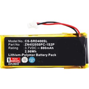 XPS Replacement Battery for Cardo G4 G9 G9x Scala Rider G4 Scala Rider G9 Scala Rider G9x SCHUBERTH C3 PN BAT00002 WW452050-2P ZN452050PC-1S2P