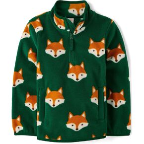 Gymboree Boys' and Toddler Long Sleeve Cozy Microfleece Half Zip Pullover
