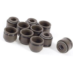 10 Pcs 4.5mm Top Inner Dia Rubber Valve Stem Oil Seal Brown for Motorcycle Automotive Parts