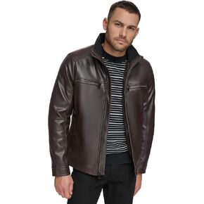 Calvin Klein Men's Everyday Essential Faux Leather Jacket