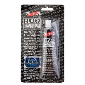 Silicone Gasket Maker -3.5oz Black Oil Resistance Sealant High Strength Flange Sealing for Automotive Motorbike Machine Equipment Repairing,Sensor Safe And Non-Corrosive, For High Flex And Oil Resista