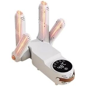 Yunir Boot Dryer, 4 Extendable Electric Shoes Dryer with 360° Wind, Timing Constant Temperature, Touch Control, Reduce Odor, for Boots Gloves Hats Socks (US Plug 110V),