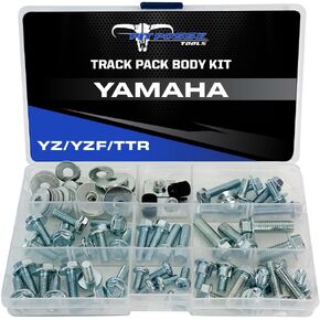 Pit Posse PP3358YA Yamaha Track Pack Body and Plastics Bolt Kit-for Seat Fenders Shrouds Compatible with YZ YZ-F WR YZ60 YZ80 YZ85 YZ125 YZ250 YZ250F YZ400F YZ450F YZF250 YZF450