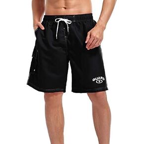 Adoretex Men's Guard Swimsuit Board Shorts Swim Trunks Mesh Liner