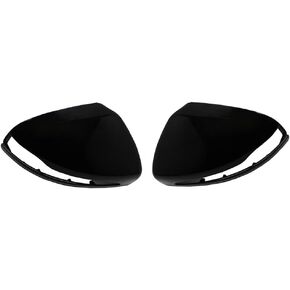 1 Pair ABS Wing Mirror Housing Covers, Left Right Side Door Mirror Covers, 2014-2020 Compatible with Mercedes-Benz C Class CLS Class E Class GLC Class S Class S Class - Carbon Fiber