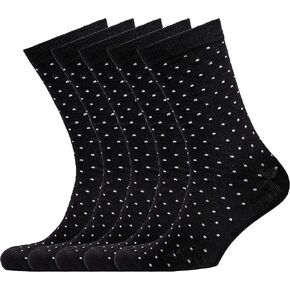 NUDUS Men’s Cotton Dress Socks - 5 Pair Gift Box - Soft, Thin and Breathable