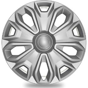 TangMiGe 4-Pack Hubcaps Wheel Covers Compatible with Ford Transit 150/250 / 350, 2015 2016 2017 2018 2019 2020 2021 2022 2023 2024, 16 inch, 5 Y Spok, Standard Leg, Black Color