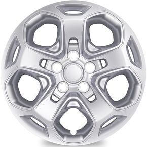 TangMiGe 4-Pack Hubcaps Wheel Covers Compatible with Ford Fusion 2010 2011 2012, AE5Z1130D, 17 inch 17" (Black Color)
