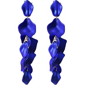 أقراط متدلية من بتلات الأكريليك - أقراط طويلة على شكل زهرة الورد للنساء in Kuwait