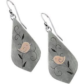 Boho Earrings, Statement Earrings, Teardrop Sunflower Earrings, Dangle Ethnic Earrings for Women, Handmade Bohemian Trendy Boho Vintage Jewelry