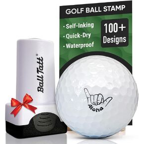 Aloha Golf Ball Stamp, Golf Ball Stamper, Self-Inking Golf Ball Stamp Markers, Reusable Golf Ball Marking Tool to Identify Golf Balls, Golfer Gift Golfing Accessories