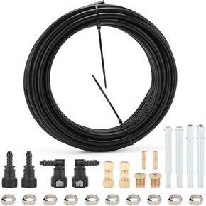 FLK-38 Automotive Replacement Fuel Line Repair Kit 3/8 in (10mm), 23 Pack 1 Set With Nylon or Steel Fuel Line Repair Kit (FLK-38)