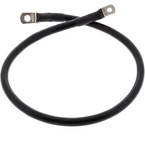 All Balls Racing 78-125-1 Universal 25' Black Battery Cable with Terminals Compatible with/Replacement For Motorcycle, Dirt Bike, Powersports, ATV, UTV, Snow, Marine, Automotive, RV, Mower