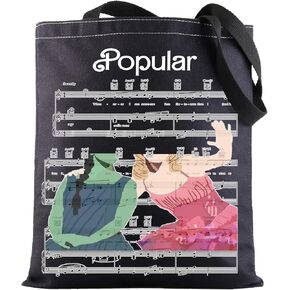 G2TUP Elphaba & Glinda Musical Tote Bag Elphaba & Glinda Fans Gift Elphaba Popular Musical Shoulder Bag Glinda Musical Merch
