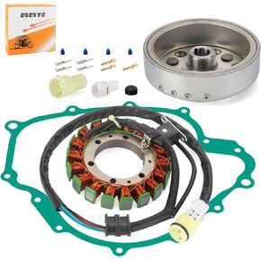 Stator & Flywheel Rotor Kit for Yamaha Grizzly 660 YFM660F 2003-2008 Rhino 660 YXR66F 2004-2007 5KM-81450-11-00 5KM-81450-10-00 5KM-81410-01-00