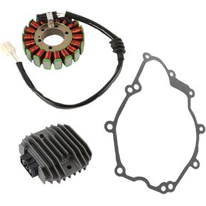 Stator Coil and Regulator Rectifier with Gasket Replacement for Yamaha YZF-R6 YZF R6 2003-2005 2003 2004 2005