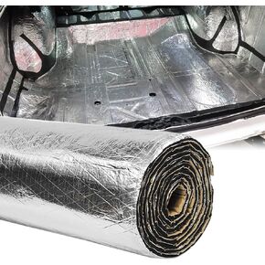 200mil 24.4 Sqft Car Sound Deadener Deadening Mat Noise and Heat Shield Insulation Closed Cell PE Foam Vibration Dampening Material for Car Hood Trim Roof Door and Trunk