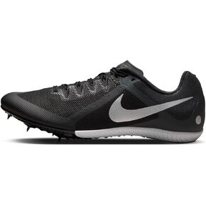 Nike Men's Rival Multi Track & Field Multi-Event Spikes Cleats Shoes Black/Light Smoke Grey/Dark Smoke Grey/Metallic Silver #DC8749-001 - Size Men's 9