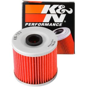 K&N Motorcycle Oil Filter: High Performance, Premium, Designed to be used with Synthetic or Conventional Oils: Fits Select Kawasaki Vehicles, KN-123