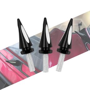 Motorcycle Windscreen Screws Windshield Spike Bolts Fit for Harley Street Glide Electra Glide Ultra Limited 1996-2013 (Red)