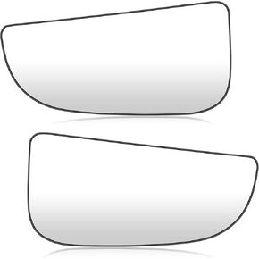 Driver Left+Right Side Lower Mirror Glass Replacement Compatible with 2009-2020 Dodge Ram 1500 2500 3500 4500 5500 Rearview Mirror Replace 68067731AA 68067730AA