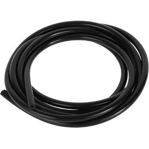 1pc 130PSI Max Pressure Silicone Vacuum Tubing Hose for Chevrolet for Buick for Lincoln Engine Automotive Vacuum Line Silicone Black 5FT 1/4" 6mm ID 2mm ID 2mm Thickness