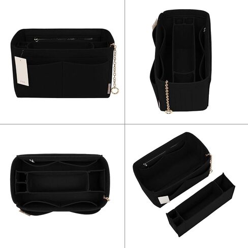 Purse Organizer Insert, Felt Purse Organizer with Zipper and Sewn Bottom Insert, Fit Speedy Neverfull Graceful,6 Sizes in Kuwait