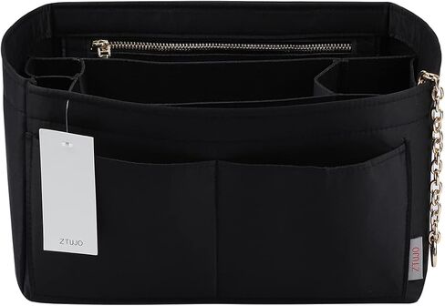 Purse Organizer Insert, Felt Purse Organizer with Zipper and Sewn Bottom Insert, Fit Speedy Neverfull Graceful,6 Sizes in Kuwait