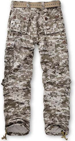 TRGPSG Men's Wild Cargo Pants, Camo Pants Cotton Casual Work Hiking Pants with 8 Pockets in Saudi Arabia