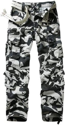 TRGPSG Men's Wild Cargo Pants, Camo Pants Cotton Casual Work Hiking Pants with 8 Pockets in Saudi Arabia