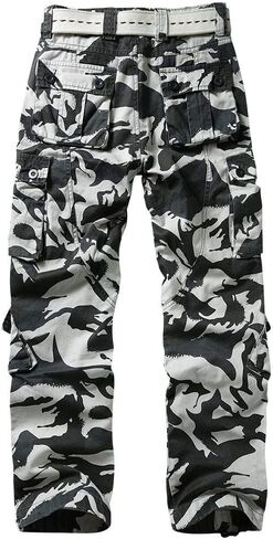 TRGPSG Men's Wild Cargo Pants, Camo Pants Cotton Casual Work Hiking Pants with 8 Pockets in Saudi Arabia