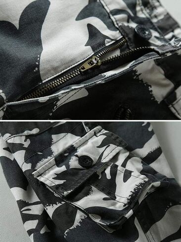 TRGPSG Men's Wild Cargo Pants, Camo Pants Cotton Casual Work Hiking Pants with 8 Pockets in Saudi Arabia
