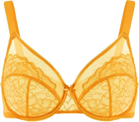 HSIA Women's Underwire Bra Minimizer Lace Floral Bra Unlined Unpadded Plus Size Full Coverage Bra in Saudi Arabia