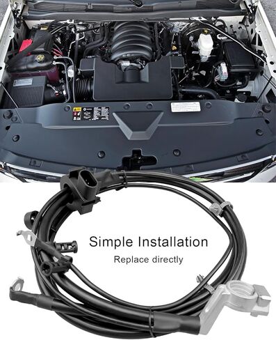 كابل بطارية سلبي 84634113 مناسب لسيارة شيفروليه تشيفي سيلفرادو 1500 جي إم سي سييرا 1500 2014 2015 2016 2017 2018 استبدال 84634109 in Kuwait