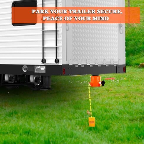 قفل دبوس الملك للعجلة الخامسة، قفل العجلة الخامسة مضاد للسرقة، قفل العجلة الخامسة للمقطورة الآمنة للمركبات الترفيهية ومقطورات الحاويات والمعسكرات مع علامة تحذير للمقابض، 3 مفاتيح in Kuwait