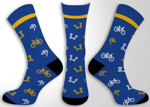 Euroscarves Sports-Themed Socks, Made in EU in Kuwait
