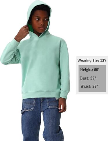 EXARUS 3 Pack Boys Hoodie Letter Print Sweatshirt Kids Hooded Pullover Graphic Long Sleeve Teen Casual School 6-14Y in Kuwait