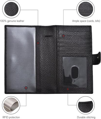 ESTALON Check Book Cover for Men and Women - Leather Standard Register Checkbook in Saudi Arabia