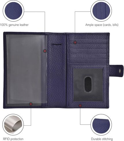 ESTALON Check Book Cover for Men and Women - Leather Standard Register Checkbook in Saudi Arabia