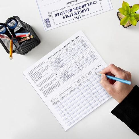 سجل دفتر شيكات CASMONAL مكون من 20 قطعة وغطاء دفتر شيكات من الجلد الفاخر (للقهوة) مع شريط مطاطي in Kuwait